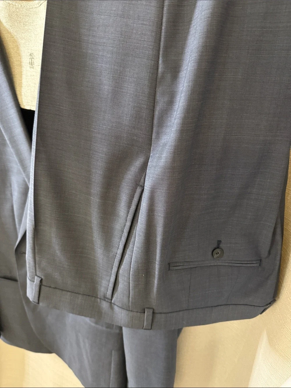 Hugo Boss Men's Blue Two-Button Suit Jacket